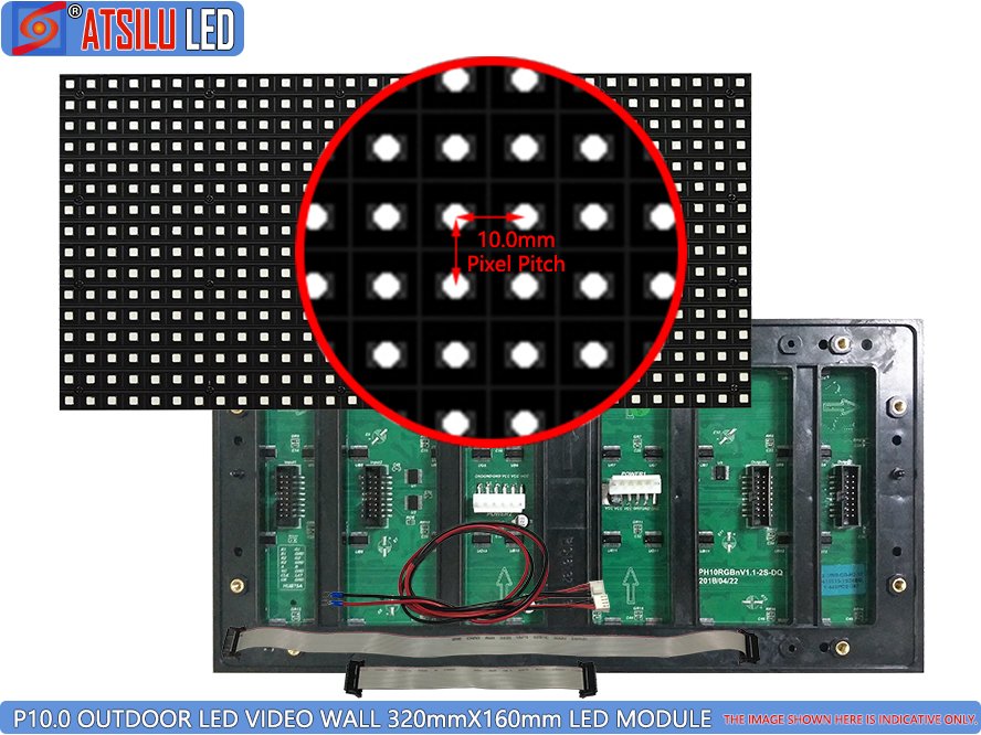 P10mm Outdoor LED Video Wall SMD3535 LED Module